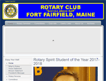 Tablet Screenshot of fortfairfieldrotary.org